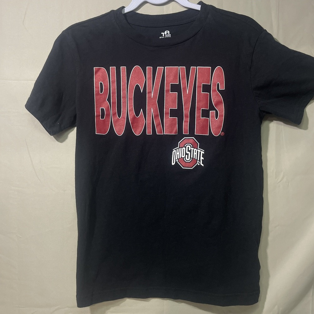 Ohio State Buckeyes Shirt Black Medium Boys 10/12 Gameday Fan Gear